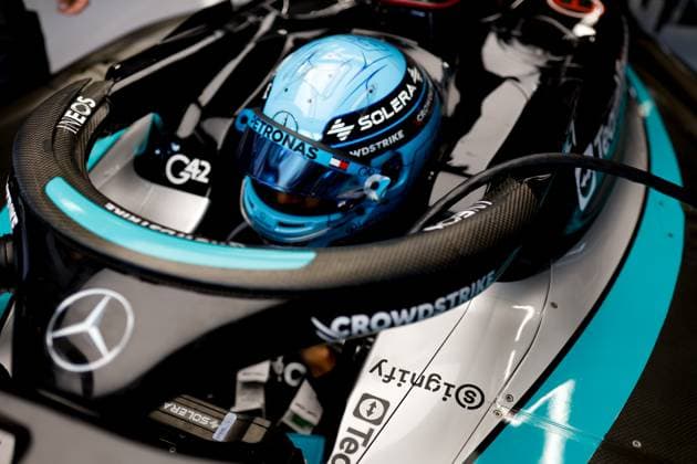 63 George Russell GBR, Mercedes AMG Petronas F1 Team , F1 Grand Prix of Hungary at Hungaroring on July 21, 2024 in Budapest, Hungary Photo by HOCH ZWEI Budapest Hungary