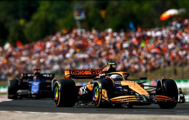 4 Lando Norris GBR, McLaren Formula 1 Team , F1 Grand Prix of Hungary at Hungaroring on July 21, 2024 in Budapest, Hungary Photo by HOCH ZWEI Budapest Hungary