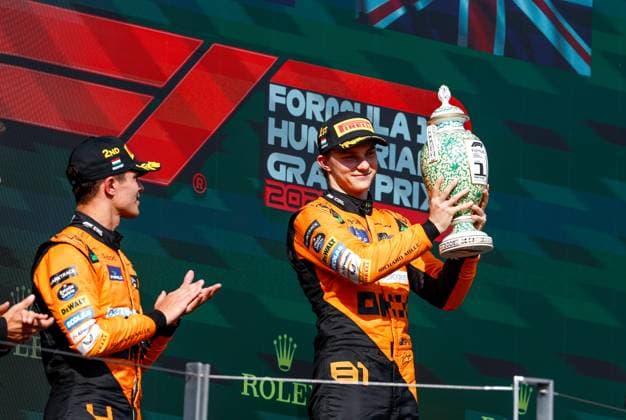 4 Lando Norris GBR, McLaren Formula 1 Team , 81 Oscar Piastri AUS, McLaren Formula 1 Team , F1 Grand Prix of Hungary at Hungaroring on July 21, 2024 in Budapest, Hungary Photo by HOCH ZWEI Budapest Hungary