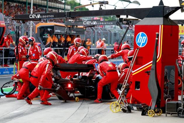 16 Charles Leclerc MCO, Scuderia Ferrari HP , F1 Grand Prix of Hungary at Hungaroring on July 21, 2024 in Budapest, Hungary Photo by HOCH ZWEI Budapest Hungary