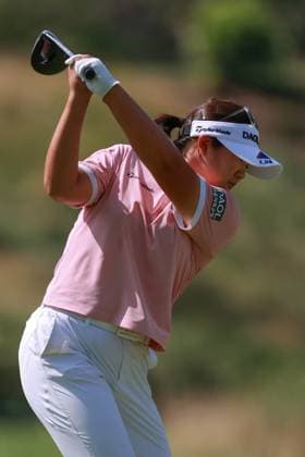 DANA Open SYLVANIA, OHIO - JULY 21: Haeran Ryu of Suwon, Republic of Korea hits from the 3rd tee during the final round of the DANA Open golf tournament at Highland Meadows Golf Club in Sylvania, Ohio USA, on Sunday, July 21, 2024. Sylvania Ohio United States  Copyright: xAmyxLemusx originalFilename:lemus-danaopen240721_npAWE.jpg
