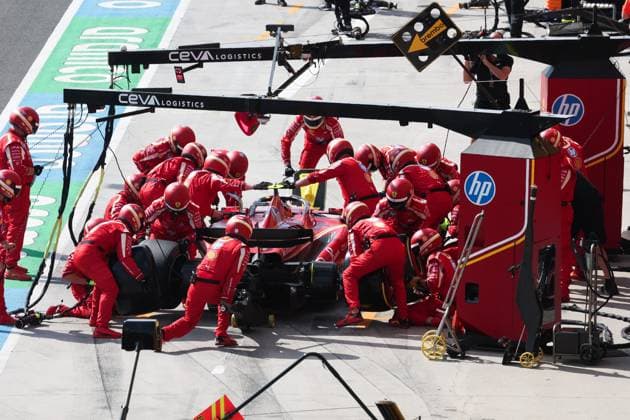 55 Carlos Sainz ESP, Scuderia Ferrari HP , F1 Grand Prix of Hungary at Hungaroring on July 21, 2024 in Budapest, Hungary Photo by HOCH ZWEI Budapest Hungary