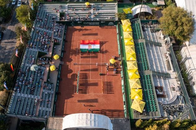 Main court for the winner cerimony at the final match with Diana Shnaider Aliaksandra Sasnovich at the WTA250 Hungarian Gran Prix Tennis on 19th July 2024 at Romai Teniszakademia, Budapest, Hungary  Copyright: xVincenzoxOrlando IPAxSportx xipax xx IPA_48161789 IPA_Agency_IPA48161789