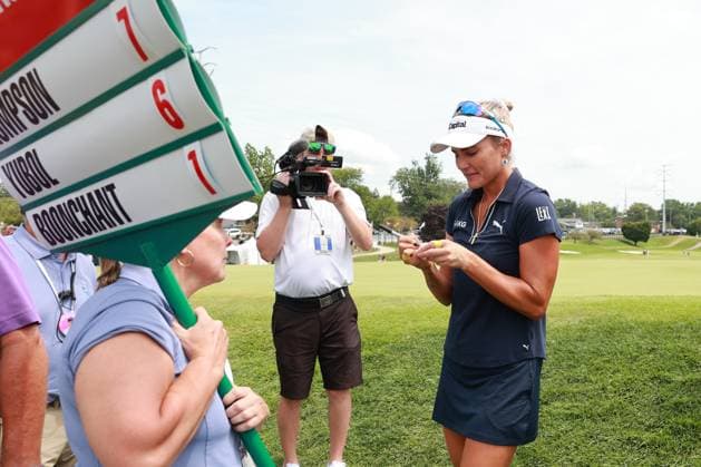 DANA Open SYLVANIA, OHIO - JULY 21: Lexi Thompson of the United States walks off the 9th hole after complaining the final round of the Dana Open golf tournament at Highland Meadows Golf Club in Sylvania, Ohio USA, on Sunday, July 21, 2024. Sylvania Ohio United States  Copyright: xJorgexLemusx originalFilename:lemus-danaopen240721_npOOe.jpg