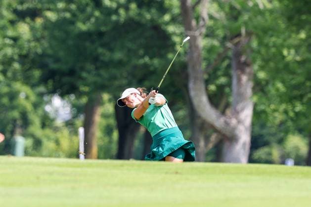 July 21, 2024, Sylvania, Ohio, United States: LINN GRANT 25 of Sweden hits her approach shot into the 5th hole of the Dana Open at Highland Meadows Golf Club in Sylvania, Ohio. Sylvania United States - ZUMAd167 20240721_zsp_d167_001 Copyright: xBrianxDempseyx