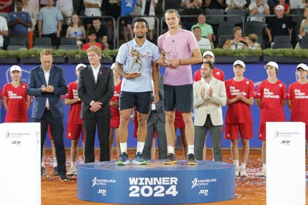 Tennis Men ATP, Tennis Men Tour 500 European Open Hamburg, Hamburg Open ATP 500 2024 , 21 07 2024 , Final , Arthur Fils FRA , Alexander Zverev GER Copyright: FernandoxSoares