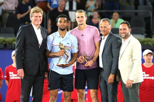 Tennis Men ATP, Tennis Men Tour 500 European Open Hamburg, Hamburg Open ATP 500 2024 , 21 07 2024 , Final , Dietloff v Arnim , Arthur Fils FRA , Christoph Holstein , Enric Molina Copyright: FernandoxSoares