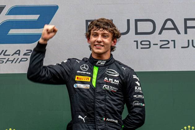 MOGYOROD, HUNGARY: Andrea Kimi Antonelli , , at the 2024 Formula 1 Hungarian Grand Prix at the Hungaroring in Mogyorod, Hungary.