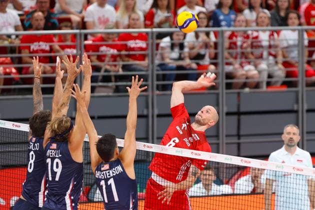 GDANSK 21.07.2024 PRZEDOLIMPIJSKI TURNIEJ TOWARZYSKI SIATKARZY POLSKA - USA --- PRE-OLYMPIC MENS VOLLEYBALL FRIENDLY TOURNAMENT IN GDANSK: POLAND - USA BARTOSZ KUREK FOT. ANNA KLEPACZKO FOTOPYK NEWSPIX.PL --- Newspix.pl POLAND OUT!  240721LUM134