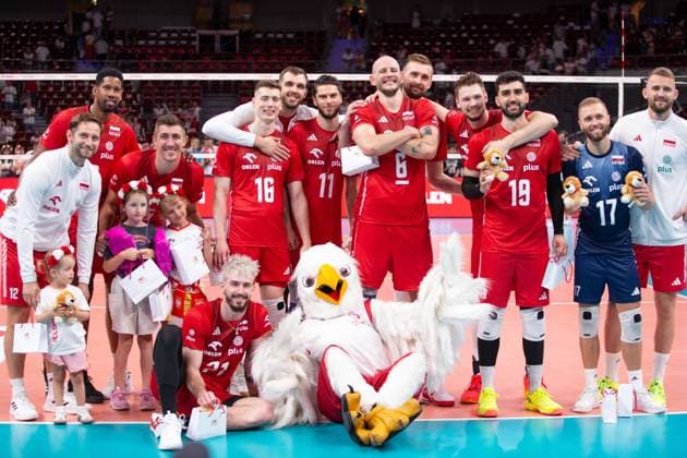 GDANSK 21.07.2024 PRZEDOLIMPIJSKI TURNIEJ TOWARZYSKI SIATKARZY POLSKA - USA --- PRE-OLYMPIC MENS VOLLEYBALL FRIENDLY TOURNAMENT IN GDANSK: POLAND - USA GRZEGORZ LOMACZ WILFREDO LEON VENERO LUKASZ KACZMAREK TOMASZ FORNAL KAMIL SEMENIUK NORBERT HUBER ALEKSANDER SLIWKA BARTOSZ KUREK MATEUSZ BIENIEK JAKUB KOCHANOWSKI MARCIN JANUSZ PAWEL ZATORSKI BARTLOMIEJ BOLADZ FOT. ANNA KLEPACZKO FOTOPYK NEWSPIX.PL --- Newspix.pl POLAND OUT!  240721LUM160