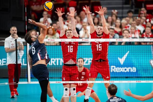 21.07.2024 GDANSK ERGO ARENA ( POLAND ) SIATKOWKA MEZCZYZN TURNIEJ TOWARZYSKI ( VOLLEYBALL FRIENDLY TOURNAMENT ) POLSKA - USA ( POLAND - USA ) NZ Kamil Semeniuk Jakub Kochanowski FOTO MATEUSZ SLODKOWSKI CYFRASPORT NEWSPIX.PL --- Newspix.pl POLAND OUT!  20240721_CS_MS_006