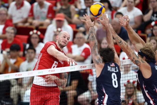 2024.07.21 Ergo Arena Gdansk Siatkowka mezczyzn Turniej towarzyski Polska - USA N z Bartosz Kurek Foto Piotr Matusewicz PressFocus 2024.07.21 Gdansk Men volleyball Poland - USA Bartosz Kurek Credit: Piotr Matusewicz PressFocus NEWSPIX.PL --- Newspix.pl PRE-OLYMPIC MENS VOLLEYBALL FRIENDLY TOURNAMENT IN GDANSK: POLAND - USA POLAND OUT!  20240721_PF_PM113