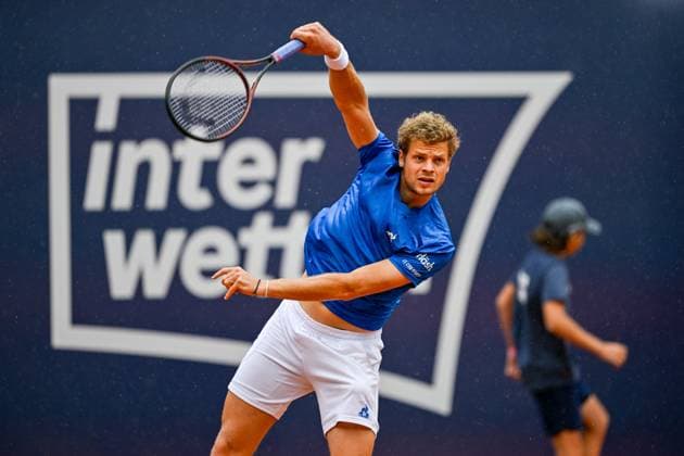 TENNIS - ATP, Tennis Herren Generali Open 2024 KITZBUEHEL,AUSTRIA,22.JUL.24 - TENNIS - ATP World Tour, Generali Open. Image shows Yannick Hanfmann (GER).  GEPAxpictures xDanielxSchoenherr