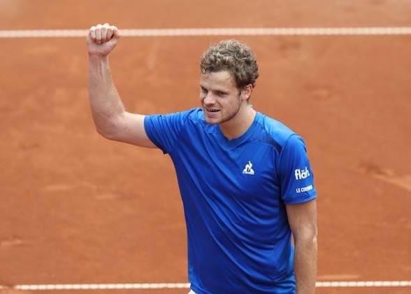 Yannick Hanfmann GER makes a fist and cheers, cheers, joy, emotion Tennis Generali Open Kitzbuehel 2024 ATP 250 Kitzbuehler Tennis Club Kitzbuehel Tirol Austria 22 July 2024 Copyright: xJuergenxHasenkopfx