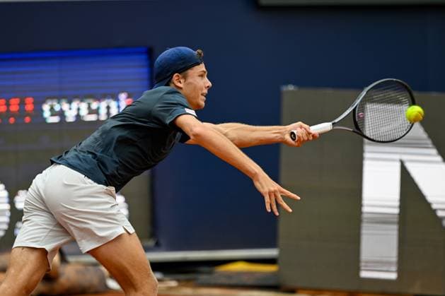 TENNIS - ATP, Tennis Herren Generali Open 2024 KITZBUEHEL,AUSTRIA,22.JUL.24 - TENNIS - ATP World Tour, Generali Open. Image shows Joel Schwaerzler (AUT).  GEPAxpictures xDanielxSchoenherr