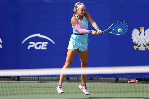 WARSZAWA 22.07.2024 TURNIEJ WTA, Tennis Damen 125 POLISH OPEN --- TENNIS TOURNAMENT WTA 125 POLISH OPEN IN WARSAW REBECCA SRAMKOVA FOT. PIOTR KUCZA FOTOPYK NEWSPIX.PL --- Newspix.pl  240722PYK0095