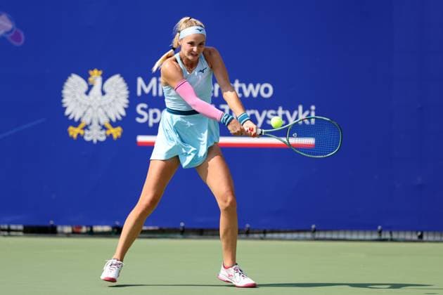 WARSZAWA 22.07.2024 TURNIEJ WTA, Tennis Damen 125 POLISH OPEN --- TENNIS TOURNAMENT WTA 125 POLISH OPEN IN WARSAW REBECCA SRAMKOVA FOT. PIOTR KUCZA FOTOPYK NEWSPIX.PL --- Newspix.pl  240722PYK0098