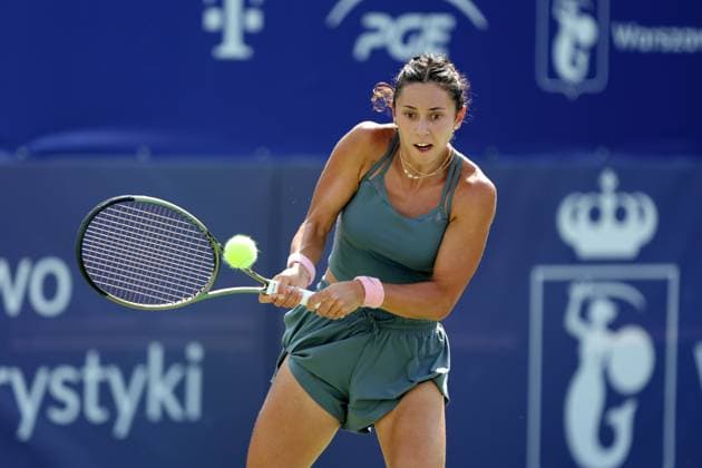 WARSZAWA 22.07.2024 TURNIEJ WTA, Tennis Damen 125 POLISH OPEN --- TENNIS TOURNAMENT WTA 125 POLISH OPEN IN WARSAW MARIAM BOLKWADZE FOT. PIOTR KUCZA FOTOPYK NEWSPIX.PL --- Newspix.pl  240722PYK0103