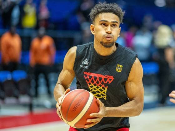 Maodo Lo Germany, 04 , GBR, USA vs Germany, Basketball, Test match, Olympic preparation, 2024 2025 season, 22 07 2024 GBR, USA vs Germany, Basketball, Test match, Olympic preparation, 2024 2025 season, 22 07 2024 London Copyright: xEibner-Pressefoto SaschaxWaltherx EP_SWA