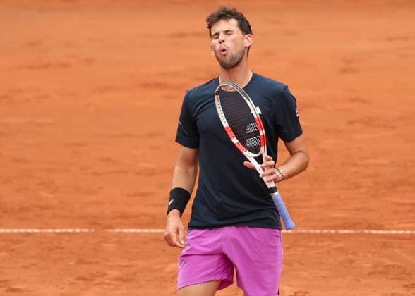 Daniel Altmaier, Dominic Thiem reacts angry, anger,disappointed,disappointment,emotion, Men doubles, Men s Doubles Copyright: xJuergenxHasenkopfx