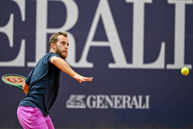 TENNIS - ATP, Tennis Herren Generali Open 2024 KITZBUEHEL,AUSTRIA,23.JUL.24 - TENNIS - ATP World Tour, Generali Open. Image shows Hugo Gaston (FRA).  GEPAxpictures xDanielxSchoenherr