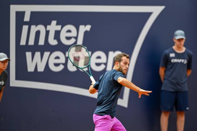 TENNIS - ATP, Tennis Herren Generali Open 2024 KITZBUEHEL,AUSTRIA,23.JUL.24 - TENNIS - ATP World Tour, Generali Open. Image shows Hugo Gaston (FRA).  GEPAxpictures xDanielxSchoenherr