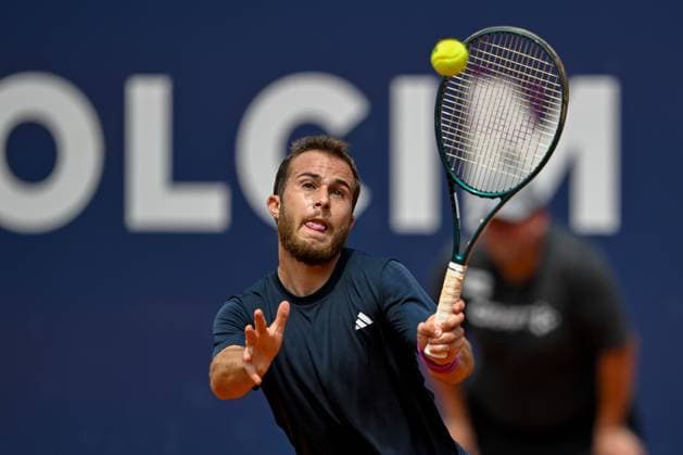 TENNIS - ATP, Tennis Herren Generali Open 2024 KITZBUEHEL,AUSTRIA,23.JUL.24 - TENNIS - ATP World Tour, Generali Open. Image shows Hugo Gaston (FRA).  GEPAxpictures xDanielxSchoenherr