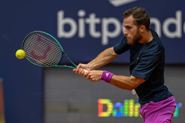TENNIS - ATP, Tennis Herren Generali Open 2024 KITZBUEHEL,AUSTRIA,23.JUL.24 - TENNIS - ATP World Tour, Generali Open. Image shows Hugo Gaston (FRA).  GEPAxpictures xDanielxSchoenherr