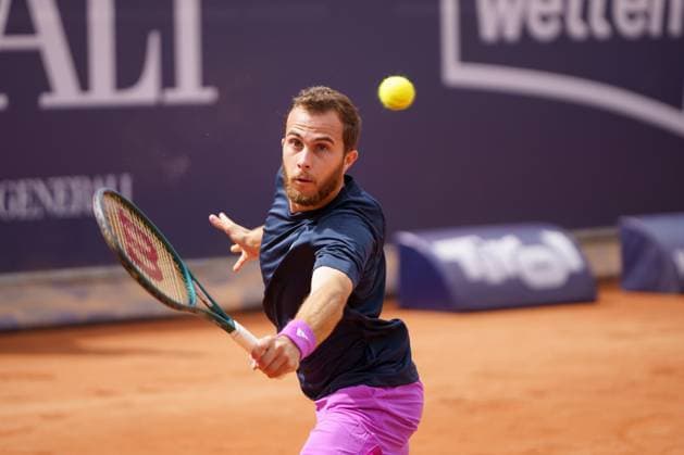 Generali Open ATP 250 2024 Kitzbühel, 23 07 2024 Hugo Gaston FRA, France Generali Open 2024, ATP 250, Sportpark Kitzbühel on 23 07 2024, Kitzbühel Copyright: xBEAUTIFULxSPORTSx Pajonkx