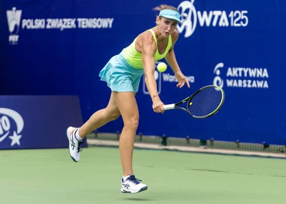 Polish Open 2024 Gina Feistel during WTA, Tennis Damen 125 Polish Open 2024 tennis tournament in Warsaw, Poland on 23 July, 2024. Warsaw Poland  Copyright: xFotoxOlimpikx originalFilename:jastrzebowski-wta125po240723_npbQr.jpg