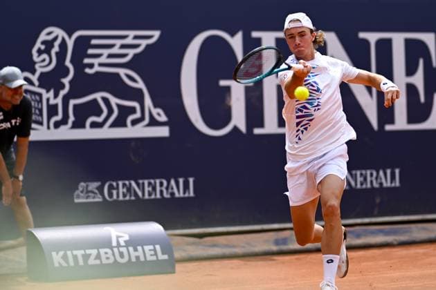 TENNIS - ATP, Tennis Herren Generali Open 2024 KITZBUEHEL,AUSTRIA,23.JUL.24 - TENNIS - ATP World Tour, Generali Open. Image shows Lukas Neumayer (AUT).  GEPAxpictures xDanielxSchoenherr
