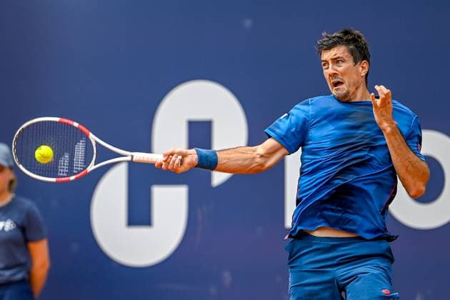 TENNIS - ATP, Tennis Herren Generali Open 2024 KITZBUEHEL,AUSTRIA,23.JUL.24 - TENNIS - ATP World Tour, Generali Open. Image shows Sebastian Ofner (AUT).  GEPAxpictures xDanielxSchoenherr