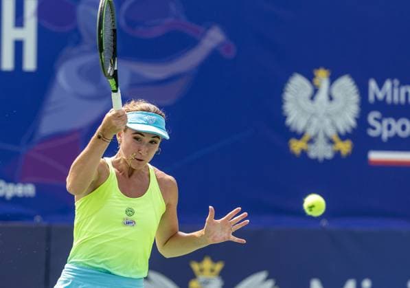 23.07.2024, Warszawa, tenis, WTA, Tennis Damen 125 Polish Open 2024, N z Gina Feistel, fot. Tomasz Jastrzebowski Foto Olimpik 23.07.2024, Warsaw, tennis, WTA 125 Polish Open, In the picture: Gina Feistel, fot. Tomasz Jastrzebowski Foto Olimpik NEWSPIX.PL --- Newspix.pl  20240723TOMJ1059