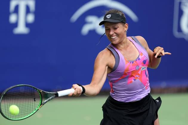 WARSZAWA 23.07.2024 TURNIEJ WTA, Tennis Damen 125 POLISH OPEN --- TENNIS TOURNAMENT WTA 125 POLISH OPEN IN WARSAW WERONIKA FALKOWSKA FOT. PIOTR KUCZA FOTOPYK NEWSPIX.PL --- Newspix.pl  240723PYK0027