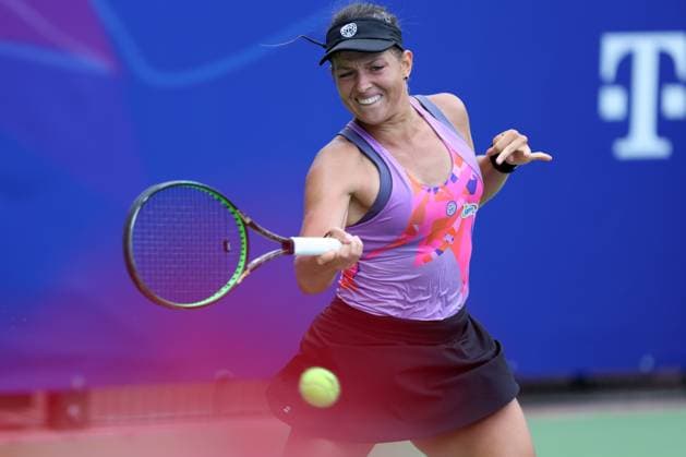 WARSZAWA 23.07.2024 TURNIEJ WTA, Tennis Damen 125 POLISH OPEN --- TENNIS TOURNAMENT WTA 125 POLISH OPEN IN WARSAW WERONIKA FALKOWSKA FOT. PIOTR KUCZA FOTOPYK NEWSPIX.PL --- Newspix.pl  240723PYK0036