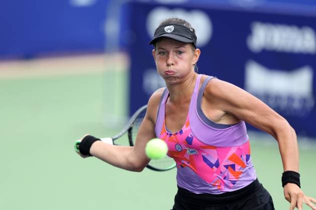 WARSZAWA 23.07.2024 TURNIEJ WTA, Tennis Damen 125 POLISH OPEN --- TENNIS TOURNAMENT WTA 125 POLISH OPEN IN WARSAW WERONIKA FALKOWSKA FOT. PIOTR KUCZA FOTOPYK NEWSPIX.PL --- Newspix.pl  240723PYK0037