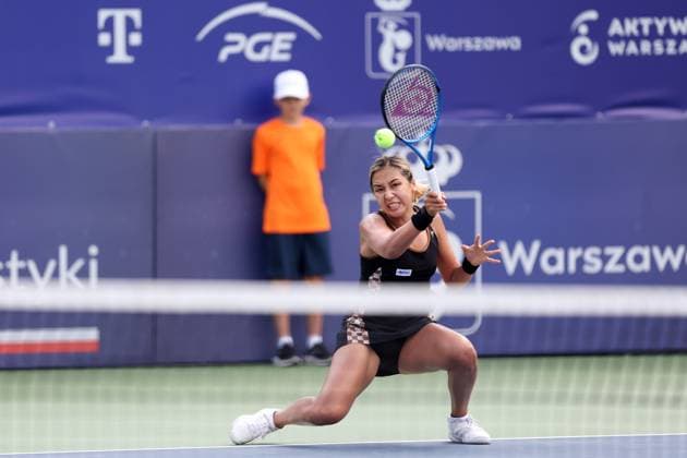 Sport Bilder des Tages WARSZAWA 23.07.2024 TURNIEJ WTA, Tennis Damen 125 POLISH OPEN --- TENNIS TOURNAMENT WTA 125 POLISH OPEN IN WARSAW ZARINA DIYAS FOT. PIOTR KUCZA FOTOPYK NEWSPIX.PL --- Newspix.pl  240723PYK0068