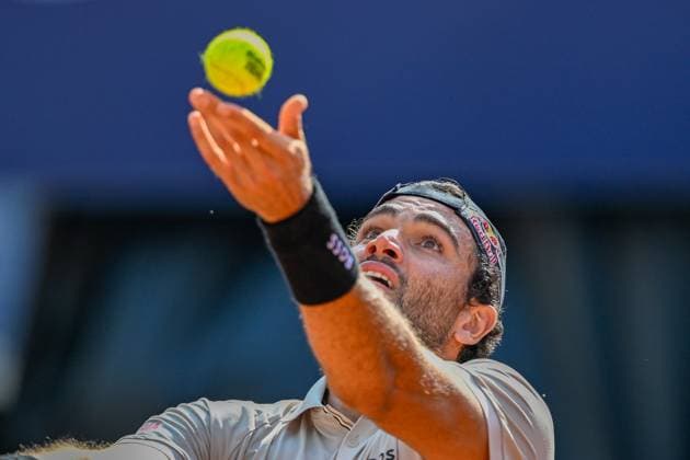 TENNIS - ATP, Tennis Herren Generali Open 2024 KITZBUEHEL,AUSTRIA,23.JUL.24 - TENNIS - ATP World Tour, Generali Open. Image shows Matteo Berrettini (ITA).  GEPAxpictures xDanielxSchoenherr