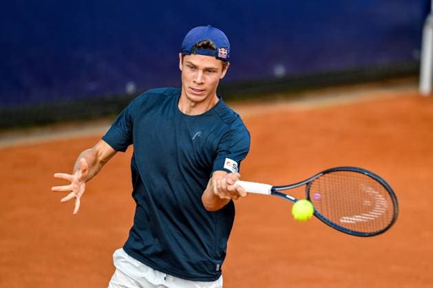 TENNIS - ATP, Tennis Herren Generali Open 2024 KITZBUEHEL,AUSTRIA,23.JUL.24 - TENNIS - ATP World Tour, Generali Open. Image shows Joel Schwaerzler (AUT).  GEPAxpictures xDanielxSchoenherr