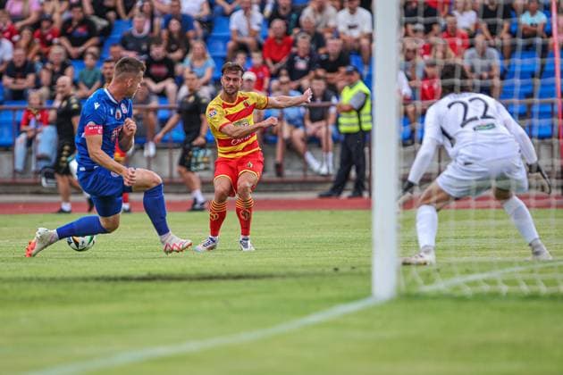 23.07.2024 PONIEWIEZ (LITHUANIA) PILKA NOZNA (FOOTBALL) ELIMINACJE LIGI MISTRZOW UEFA SEZON 2024 2025 (UEFA CHAMPIONS LEAGUE SECOND QUALIFYING ROUND) - 1. MECZ (GAME) FK PONIEWIEZ - JAGIELLONIA BIALYSTOK NZ KRISTOFFER HANSEN FOTO KAMIL SWIRYDOWICZ CYFRASPORT NEWSPIX.PL --- Newspix.pl  20240723CSKS0005