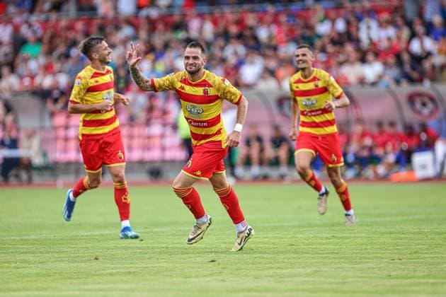 23.07.2024 PONIEWIEZ (LITHUANIA) PILKA NOZNA (FOOTBALL) ELIMINACJE LIGI MISTRZOW UEFA SEZON 2024 2025 (UEFA CHAMPIONS LEAGUE SECOND QUALIFYING ROUND) - 1. MECZ (GAME) FK PONIEWIEZ - JAGIELLONIA BIALYSTOK NZ JESUS IMAZ GOL RADOSC HATTRICK FOTO KAMIL SWIRYDOWICZ CYFRASPORT NEWSPIX.PL --- Newspix.pl  20240723CSKS0016