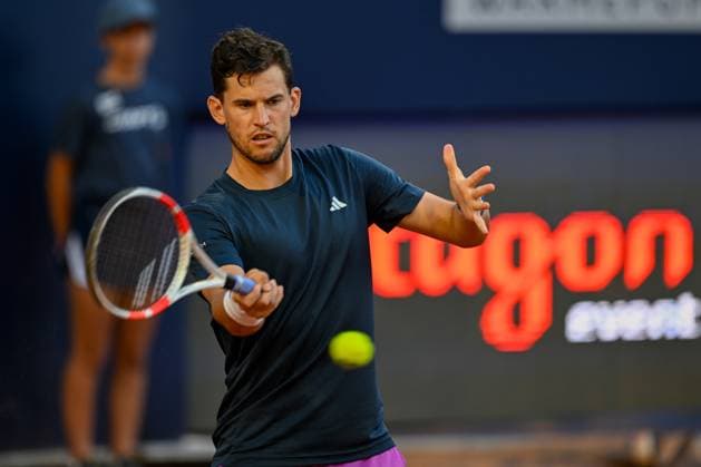 TENNIS - ATP, Tennis Herren Generali Open 2024 KITZBUEHEL,AUSTRIA,23.JUL.24 - TENNIS - ATP World Tour, Generali Open. Image shows Dominic Thiem (AUT).  GEPAxpictures xDanielxSchoenherr