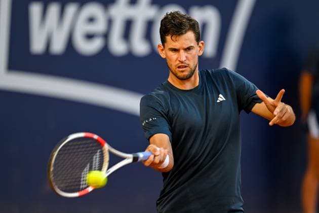 TENNIS - ATP, Tennis Herren Generali Open 2024 KITZBUEHEL,AUSTRIA,23.JUL.24 - TENNIS - ATP World Tour, Generali Open. Image shows Dominic Thiem (AUT).  GEPAxpictures xDanielxSchoenherr