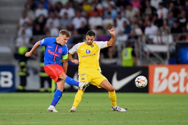 Bucharest, Football - Champions League Qualification- FCSB - Maccabi Tel Avivc FC - 23 IUL 2024 Action during the UEFA Champions League Qualifying Round game between FCSB and Maccabi Tel Aviv FC, on Steaua Stadium, in Bucharest, July 23, 2024. Alex Nicodim Imago Images Copyright: xAlexxNicodimx