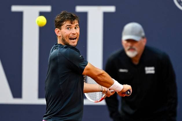 TENNIS - ATP, Tennis Herren Generali Open 2024 KITZBUEHEL,AUSTRIA,23.JUL.24 - TENNIS - ATP World Tour, Generali Open. Image shows Dominic Thiem (AUT).  GEPAxpictures xDanielxSchoenherr