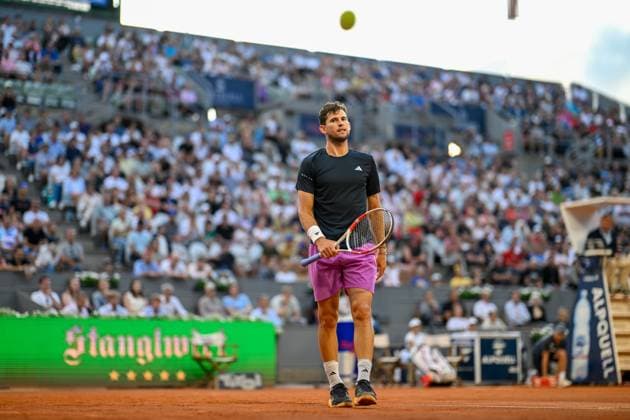 TENNIS - ATP, Tennis Herren Generali Open 2024 KITZBUEHEL,AUSTRIA,23.JUL.24 - TENNIS - ATP World Tour, Generali Open. Image shows Dominic Thiem (AUT).  GEPAxpictures xDanielxSchoenherr
