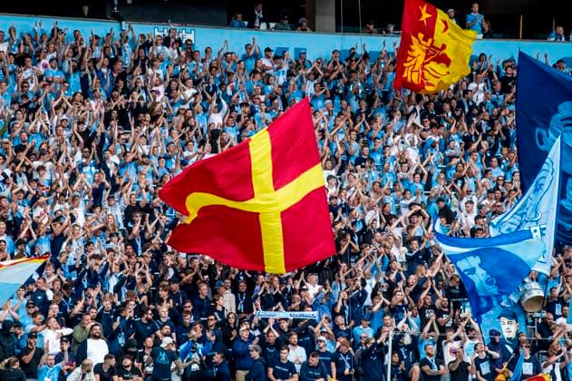 240723 Supporters of MALMÖ FF during the UEFA Champions League football match between Malmö FF and Klaksvik on July 23, 2024 in Malmö Photo Christian Örnberg BILDBYRAN COP 166 CO0443 fotboll football soccer fotball champions league malmö ff klaksvik bbeng q2 publik  Copyright: CHRISTIANxÖRNBERG BB240723CO108