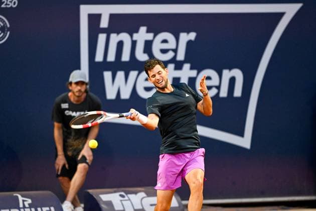 TENNIS - ATP, Tennis Herren Generali Open 2024 KITZBUEHEL,AUSTRIA,23.JUL.24 - TENNIS - ATP World Tour, Generali Open. Image shows Dominic Thiem (AUT).  GEPAxpictures xDanielxSchoenherr
