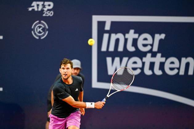 TENNIS - ATP, Tennis Herren Generali Open 2024 KITZBUEHEL,AUSTRIA,23.JUL.24 - TENNIS - ATP World Tour, Generali Open. Image shows Dominic Thiem (AUT).  GEPAxpictures xDanielxSchoenherr