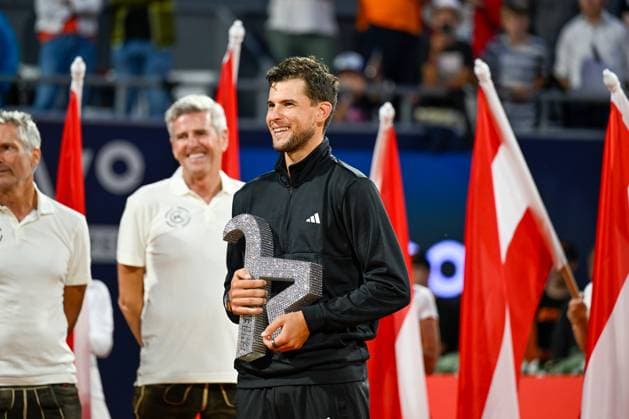 Tennis, ATP tournament in Kitzbühel, honour for Dominic Thiem